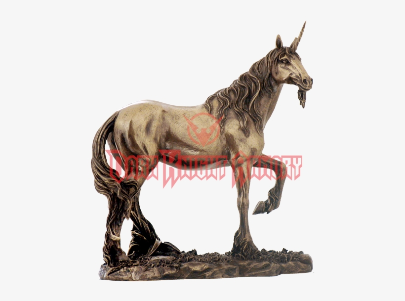 Bearded Unicorn Statue, transparent png