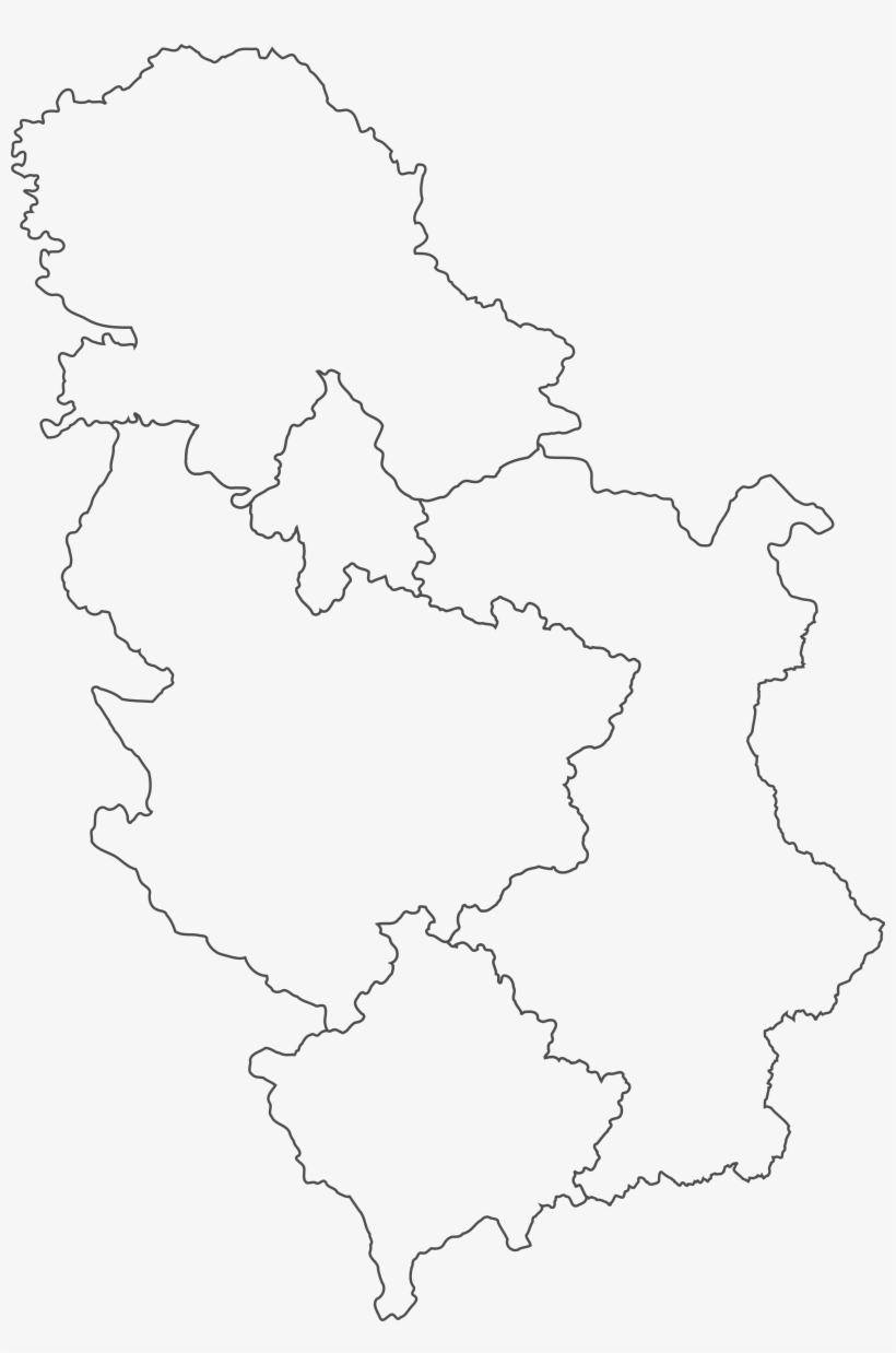 Statistic Regions Of Serbia Map, transparent png