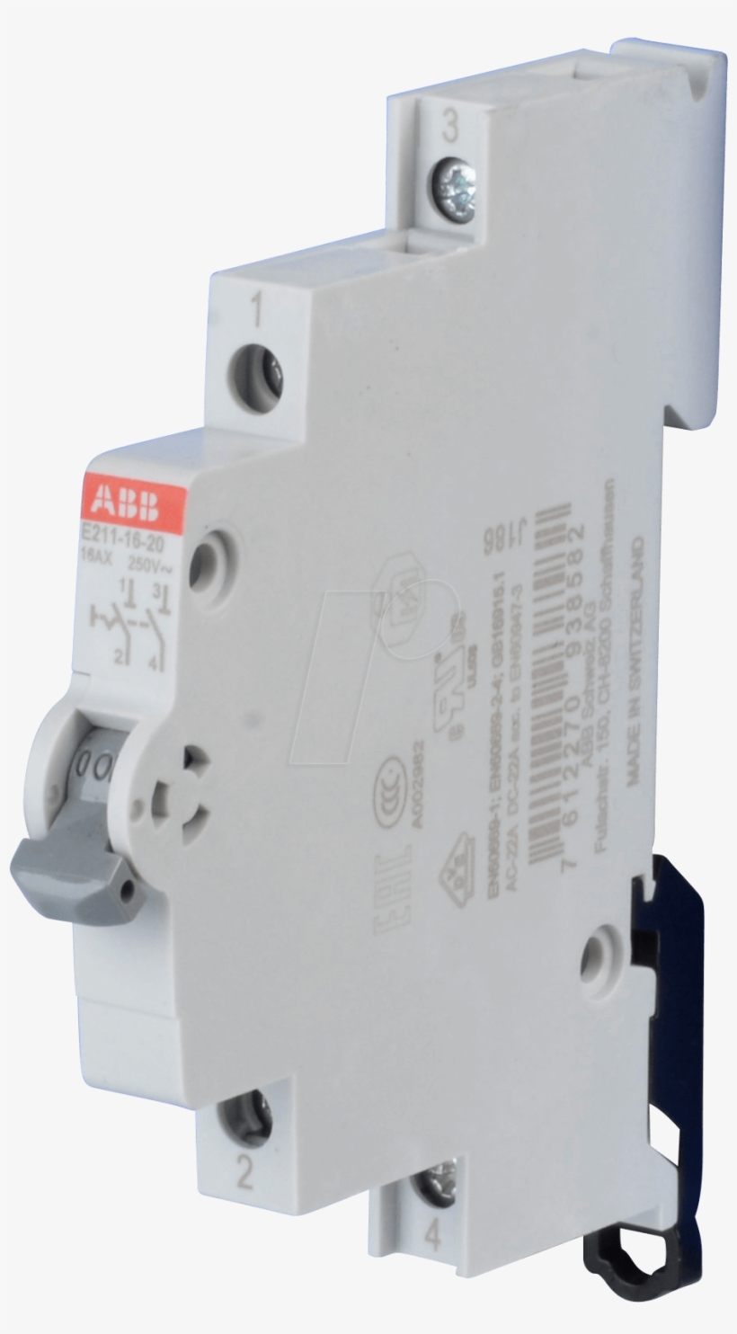 5 Te, 2 No Contact, 16 A Abb E211, transparent png