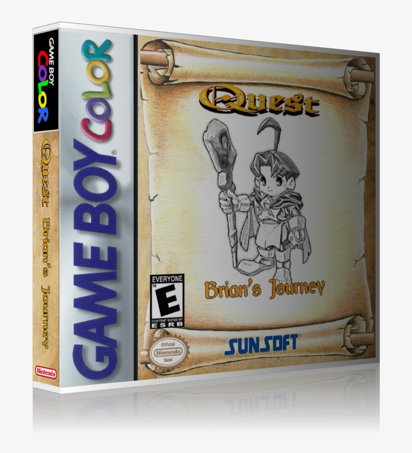 Gameboy Color Quest Brians Journey Game Cover To Fit, transparent png