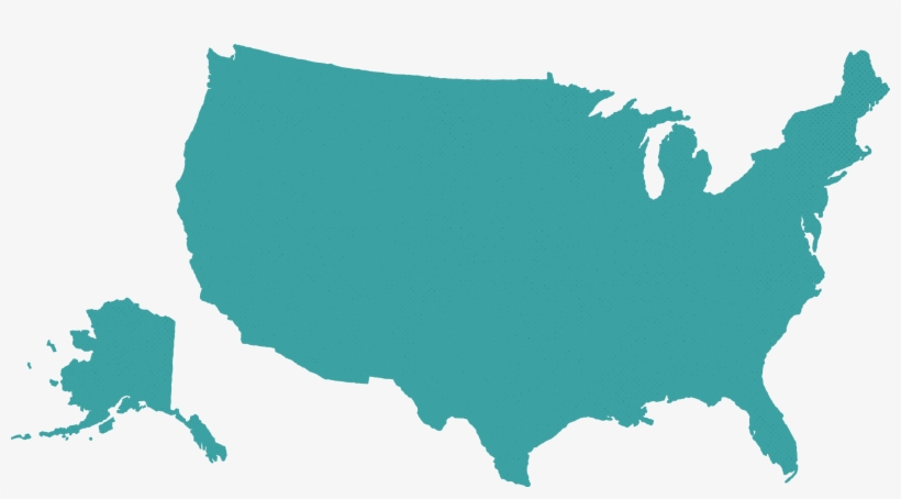 10up United States Map Outline, transparent png