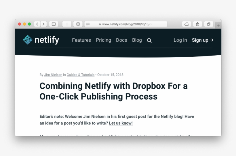 My Guest Post On Netlify's Blog, transparent png