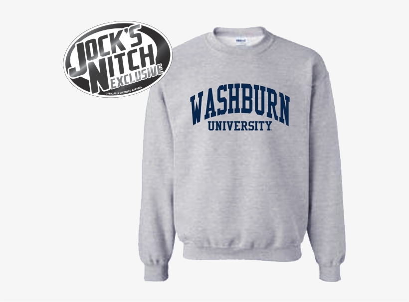 Washburn University Arch Gildan Crew Sweatshirt, transparent png