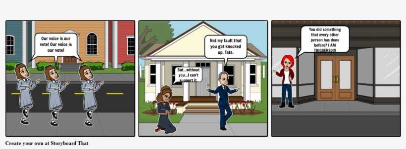 Feminist Storyboard, transparent png