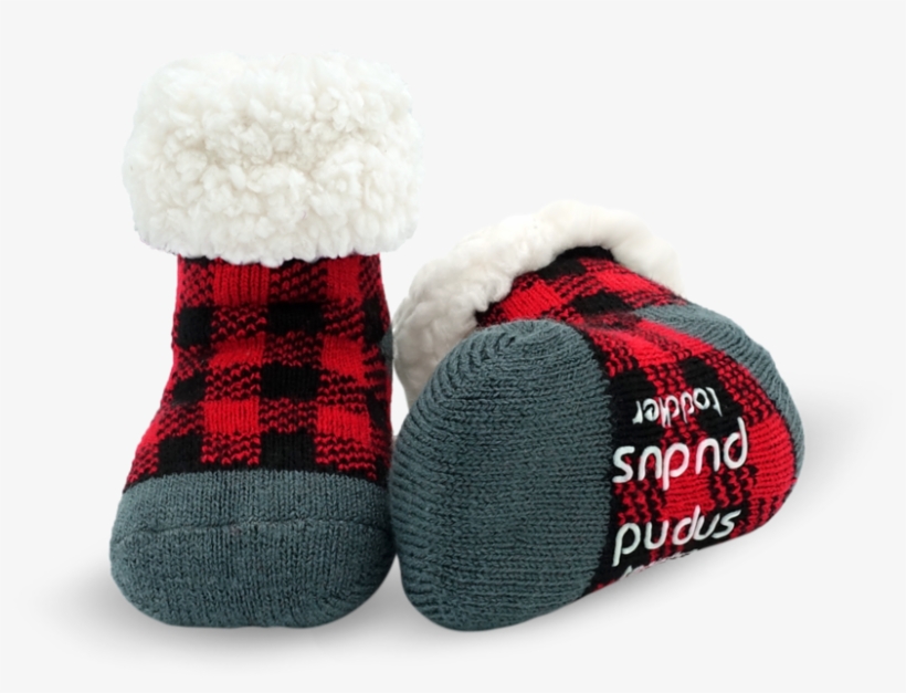 Pudus Unisex Classic Slipper Socks, Adult, Lumberjack, transparent png