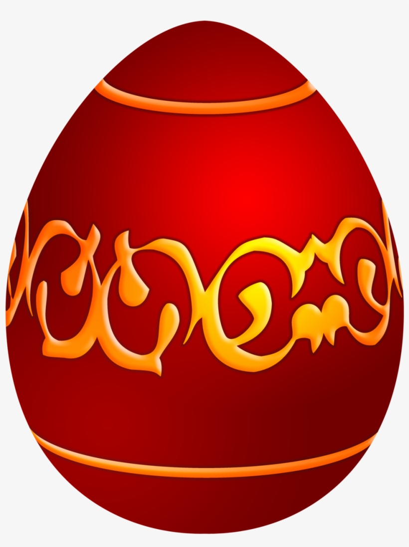 Easter Decorative Red Egg Png Clip Art Easter Egg Clipart - Tora Och Hornet [book], transparent png