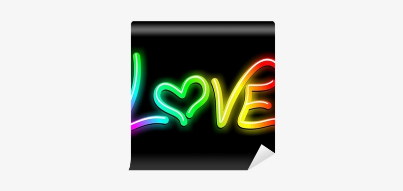Love Psichedelic Neon Light-amore Psichedelico Luminoso - Love, transparent png