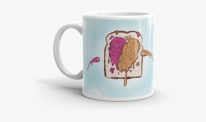 Peanut Butter Jelly Wars - Letter M Mug, transparent png