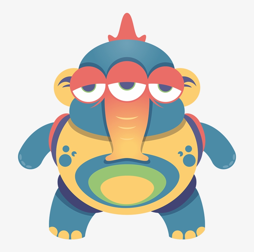 Cute Monster Pack On Behance - Model Sheets Cute Monster, transparent png