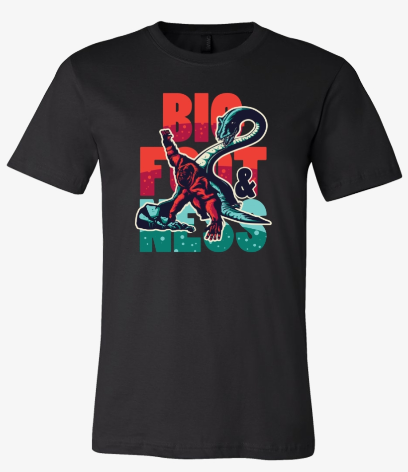 Bigfoot And Loch Ness Monster Myth Funny T - American Great Dane T Shirt, Dog Shirt, 4th Of July, transparent png