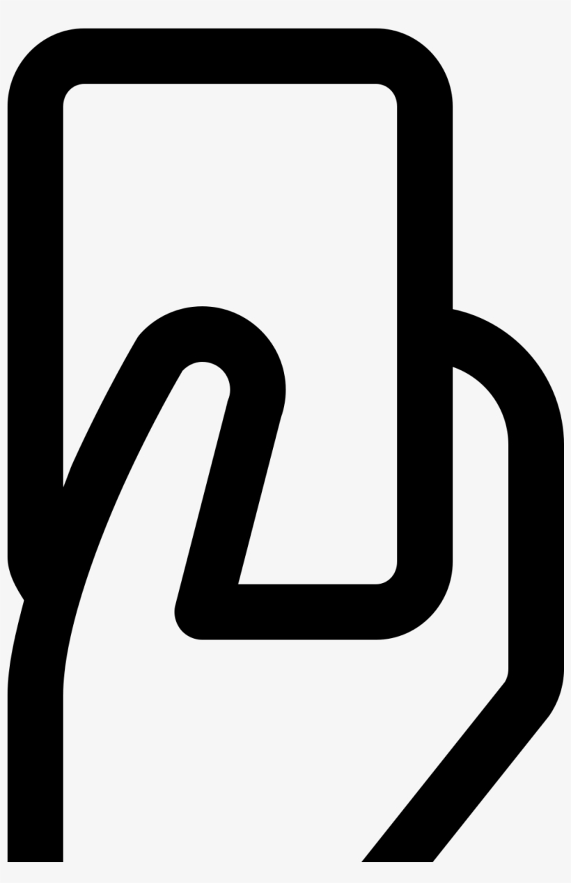 It's An Icon With A Hand Holding A Rectangular Foul - Hand, transparent png
