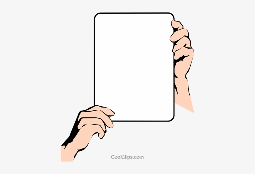 Hand Holding Sign Royalty Free Vector Clip Art Illustration Mao Segurando Quadro Png 430x480 Png Download Pngkit