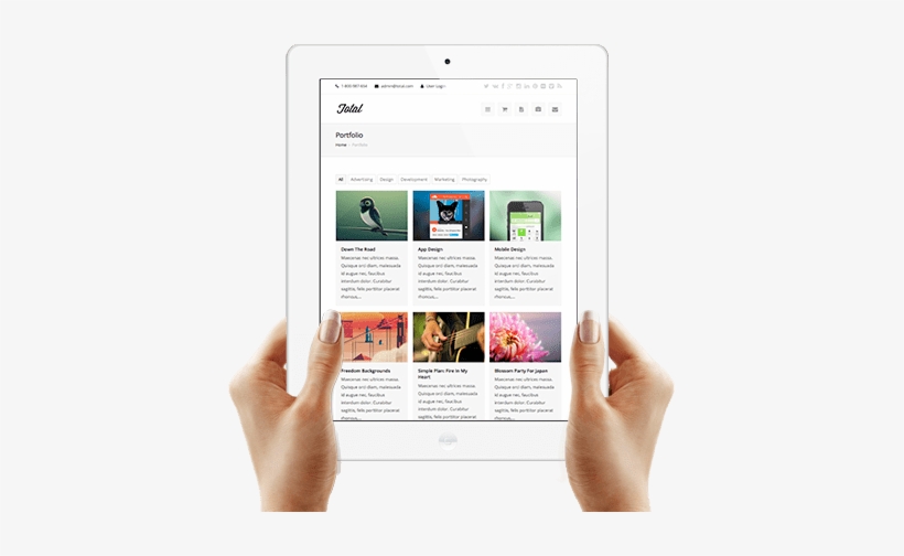 Related - Holding An Ipad Png, transparent png