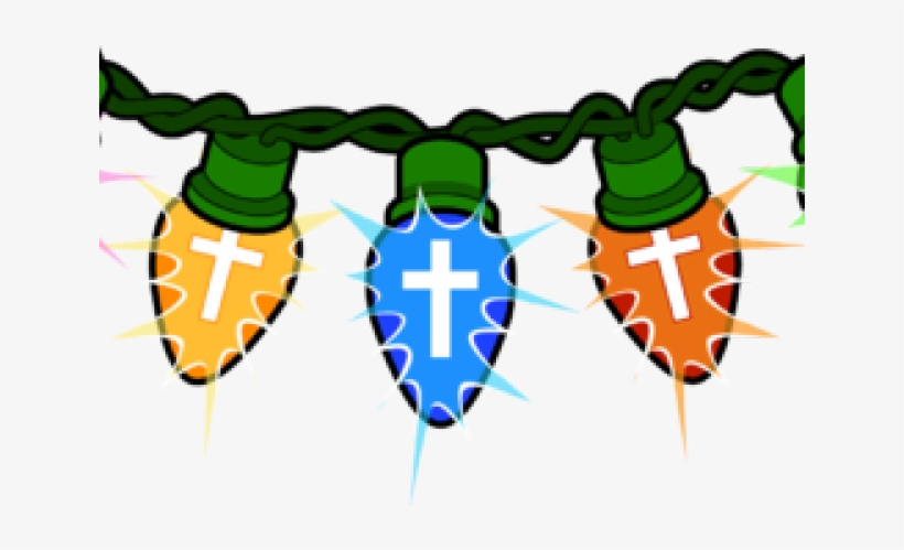 Christmas Lights Clipart - String Of Christmas Lights Clipart, transparent png