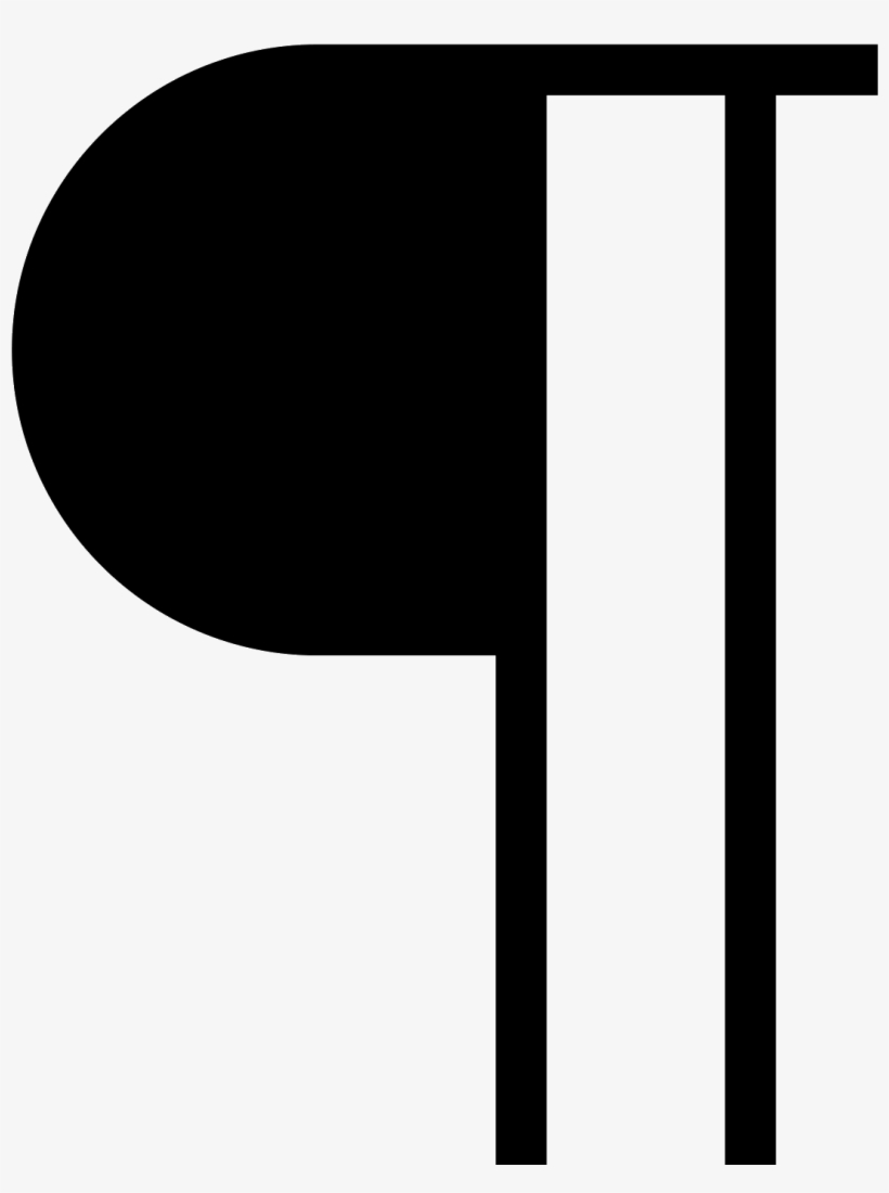 Paragraph Filled Icon - Icono Parrafo Png, transparent png