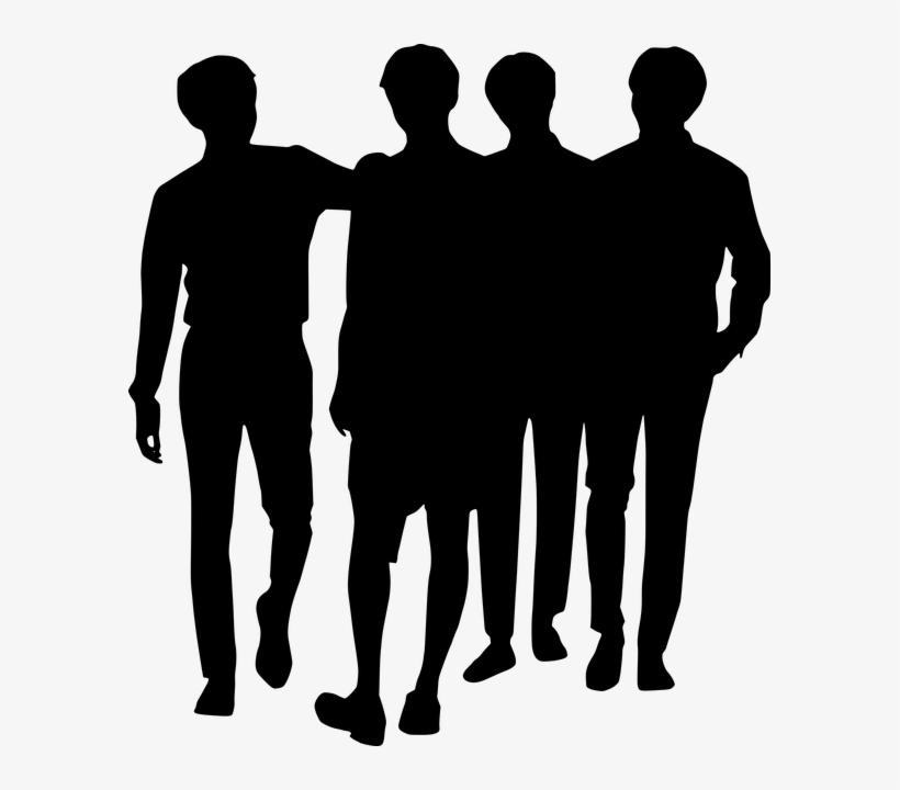Silhouette Of Men Shaking Hands, transparent png