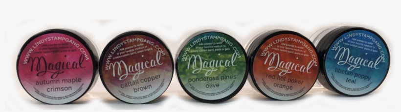 Autumn Leaves- Magical Shimmer Powders - Lindy's Stamp Gang Magical Set .25oz Jars 5 Pkg Autumn, transparent png