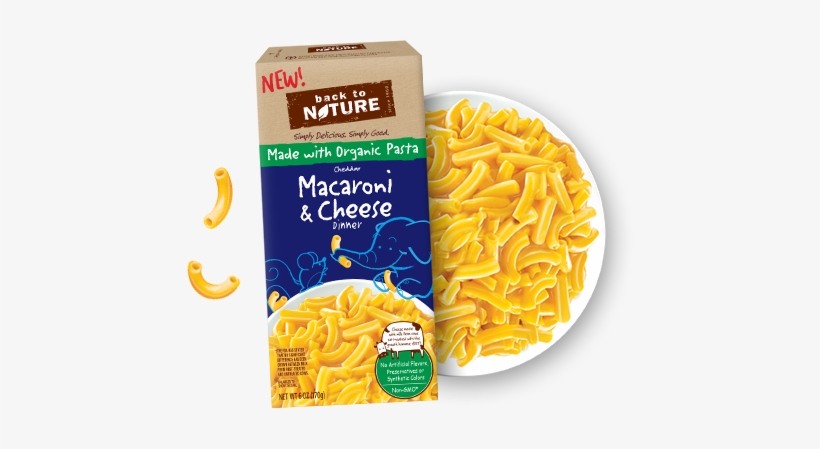 Back To Nature - Organic Macaroni & Cheese Dinner, transparent png