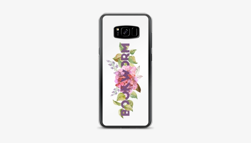 Bookworm Floral Phone Case - Eleville 8x10 Though She Be But Little She Is Fierce, transparent png