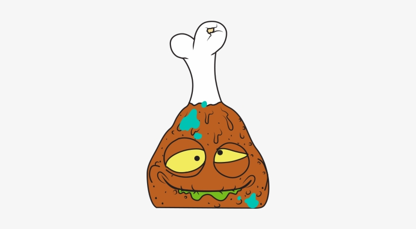 Icky Drumstick Brown - Grossery Gang Icky Drumstick, transparent png