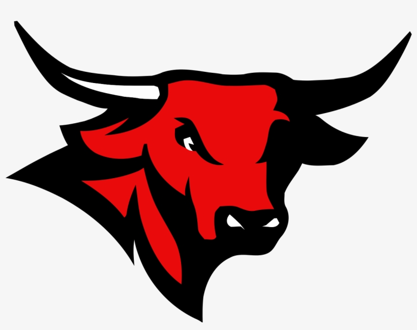 Red Bull Clipart Bull Mascot - Omaha Mavericks, transparent png