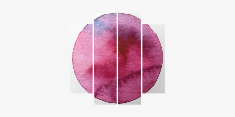 Abstract Circle Watercolor Painted Background Quadriptych - Lampshade, transparent png