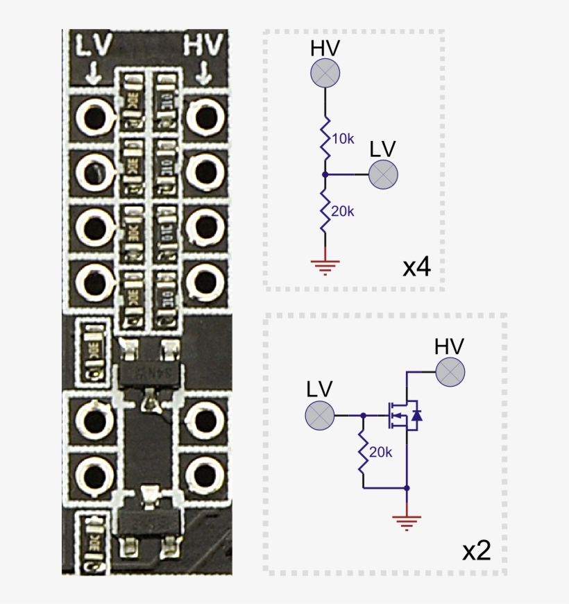 General-purpose Voltage Dividers And Mosfet Circuits - Electronic Circuit, transparent png