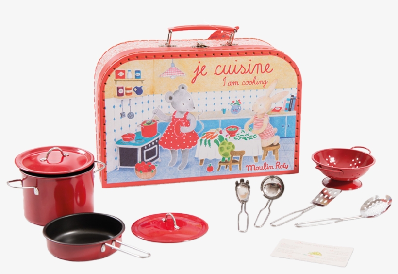 Moulin Roty “i Am Cooking” Kitchen Suitcase - Le Grande Famille Moulin Roty Je Cuisine I Am Cooking!, transparent png