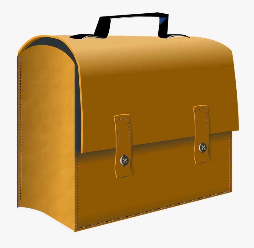 Suitcase Leather Case - Business Bag Clipart, transparent png
