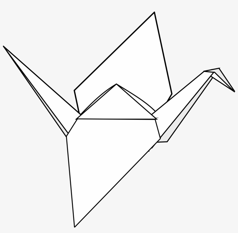 Origami Clipart Origami Crane - Origami Bird Transparent Background, transparent png