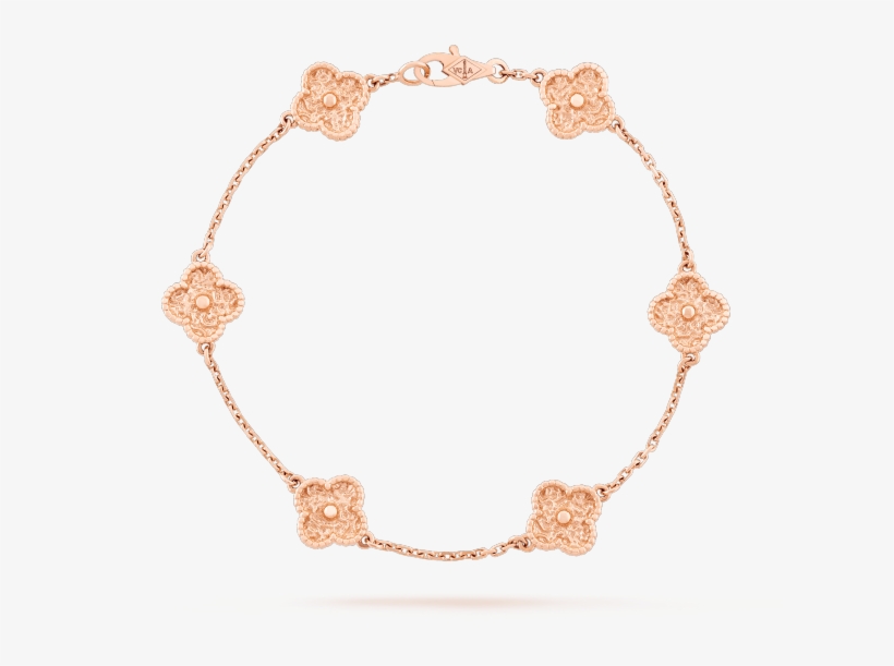 Creations - Van Cleef Rose Gold Bracelet, transparent png
