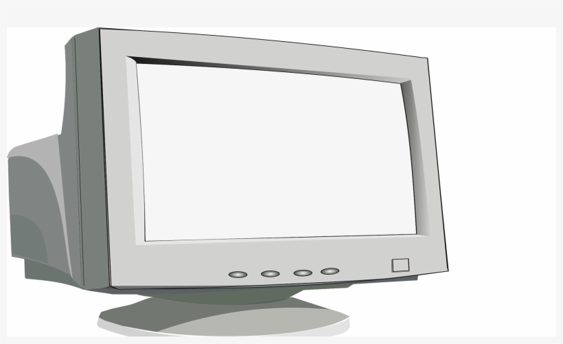 Old Crt Monitor With Knockout - Monitor Clipart Png, transparent png