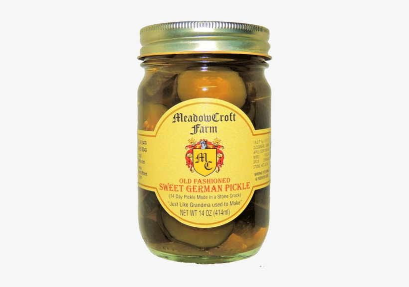 Sweet German Pickle - Meadowcroft (2 Pack) Sweet German Pickles - Authentic, transparent png