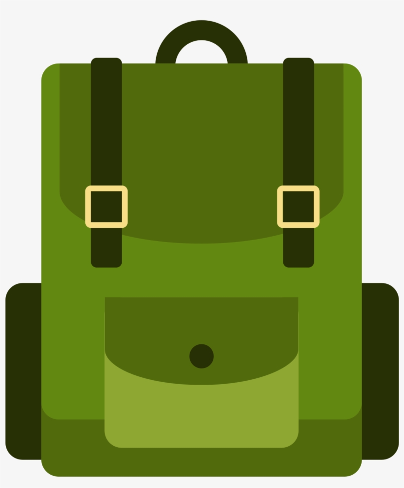 Open - Camping Bag Flat Icon, transparent png