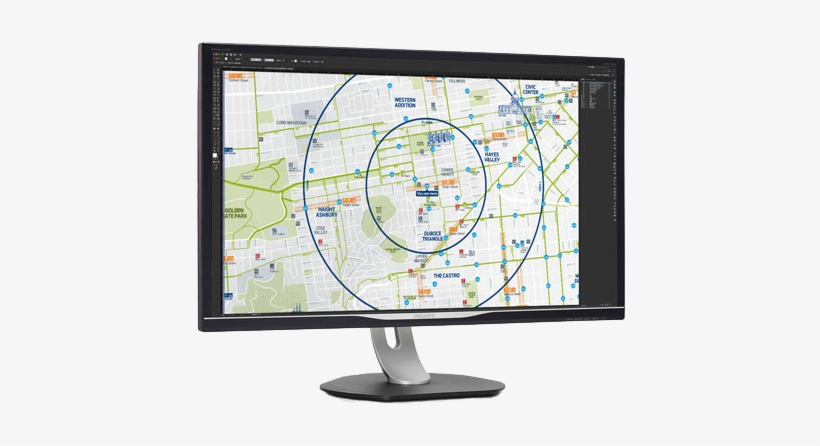 A Monitor For A Cartographer - Philips Brilliance Bdm3275up - 32" Ahva Led-backlit, transparent png