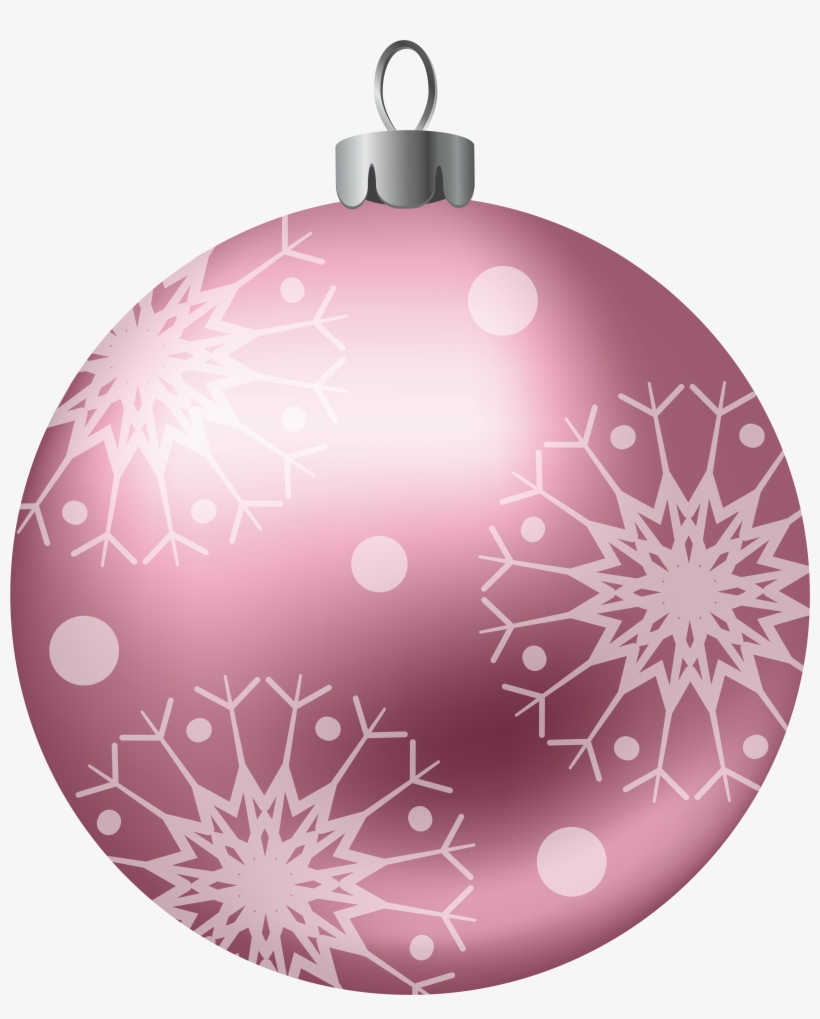 Christmas Ball Pink Png Clipart Image - Esferas Navideñas Png, transparent png