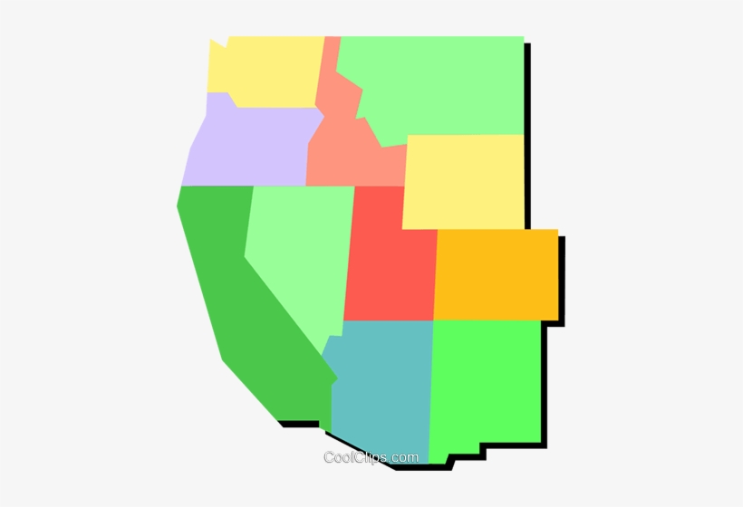 Western United States Royalty Free Vector Clip Art - Western United States Clipart, transparent png