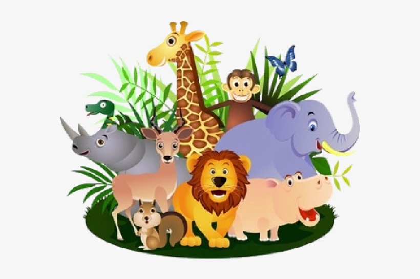 Wild Animals Clipart Png - Group Of Animals Clipart, transparent png