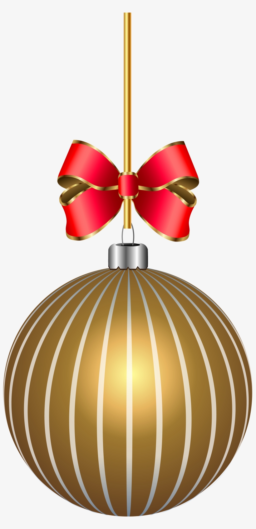 Gold Christmas Ball Png Download - Christmas Transparent Clipart Gold, transparent png