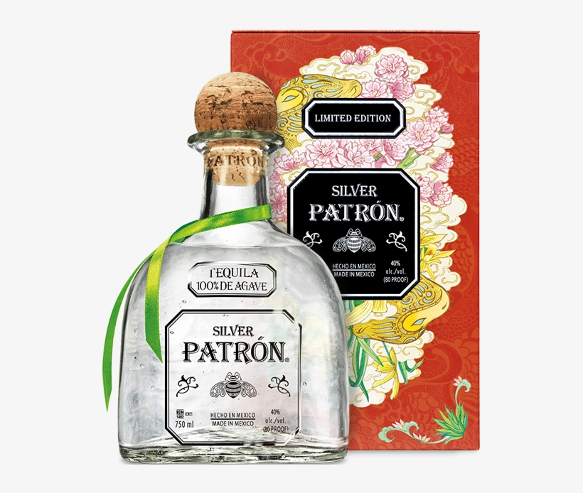 Limited Edition Chinese New Year Tin Patrón Silver, transparent png