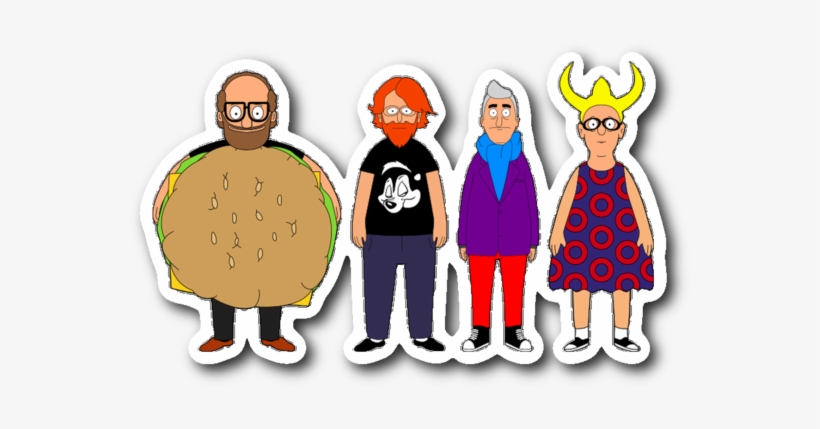 Bob's Burgers Phish Sticker, transparent png