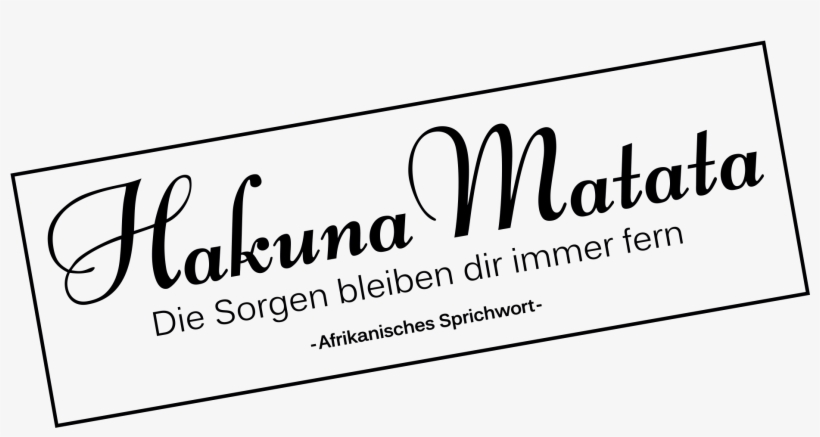Hakuna Matata Png, transparent png