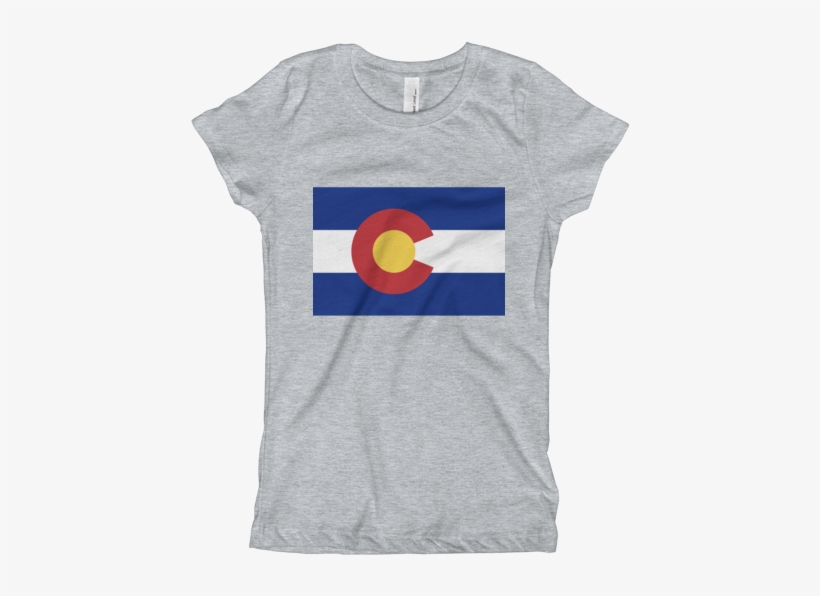 Colorado Flag Girls T-shirt, transparent png