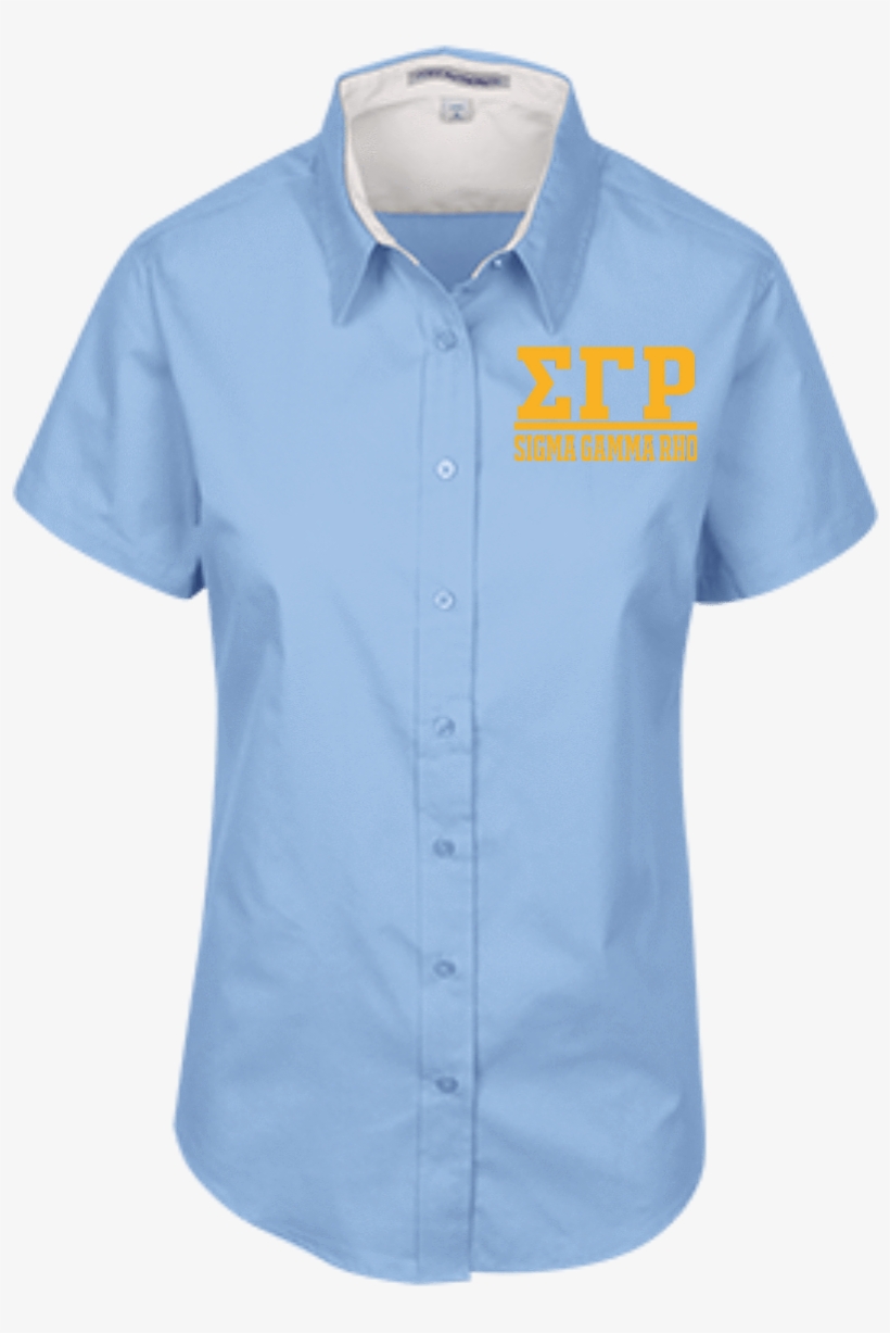 Sigma Gamma Rho Short Sleeve Easy Care Shirt For Her, transparent png