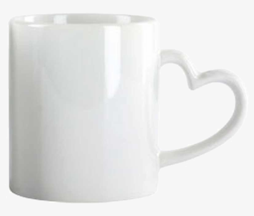Taza Rosa Con Asa Corazón, transparent png