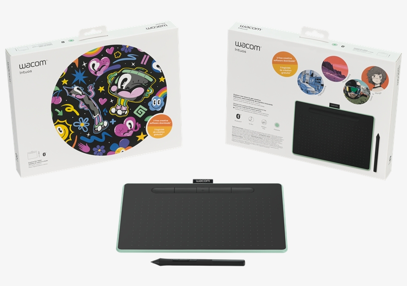 Wacom Intuos Medium Bt, Pistachio, transparent png