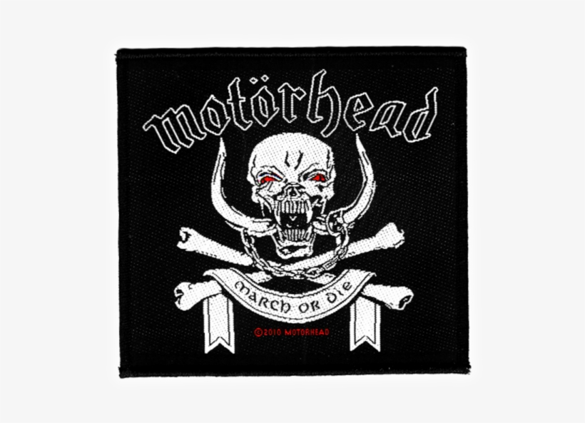 Motörhead "march Ör Die" Patch, transparent png