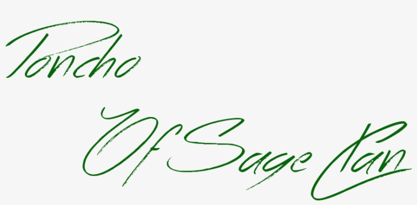 New Poncho Signature With Sageclan Mark, transparent png