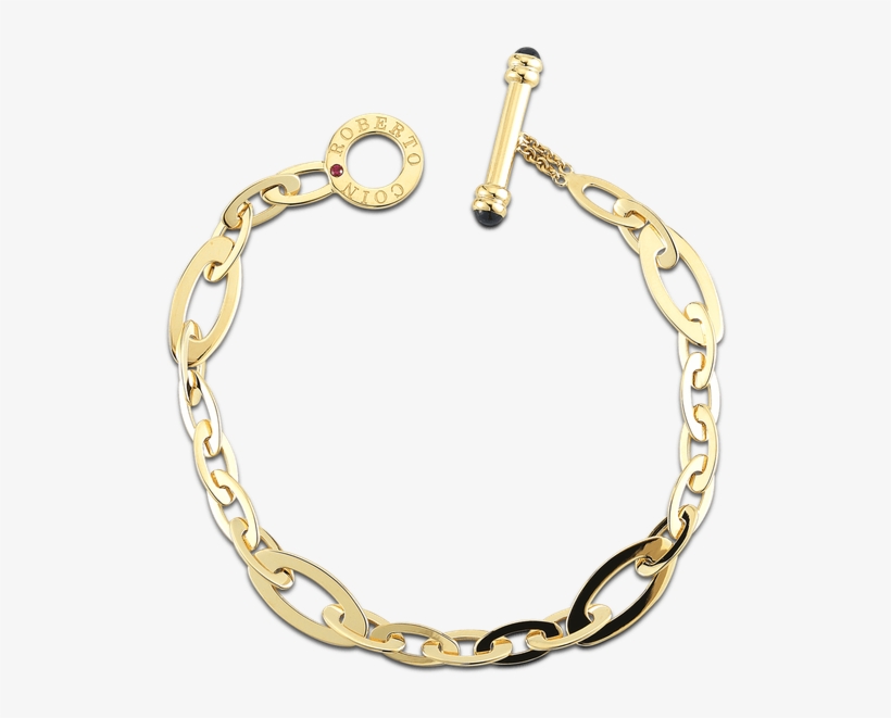 Roberto Coin Chic And Shine Small Link Bracelet, transparent png