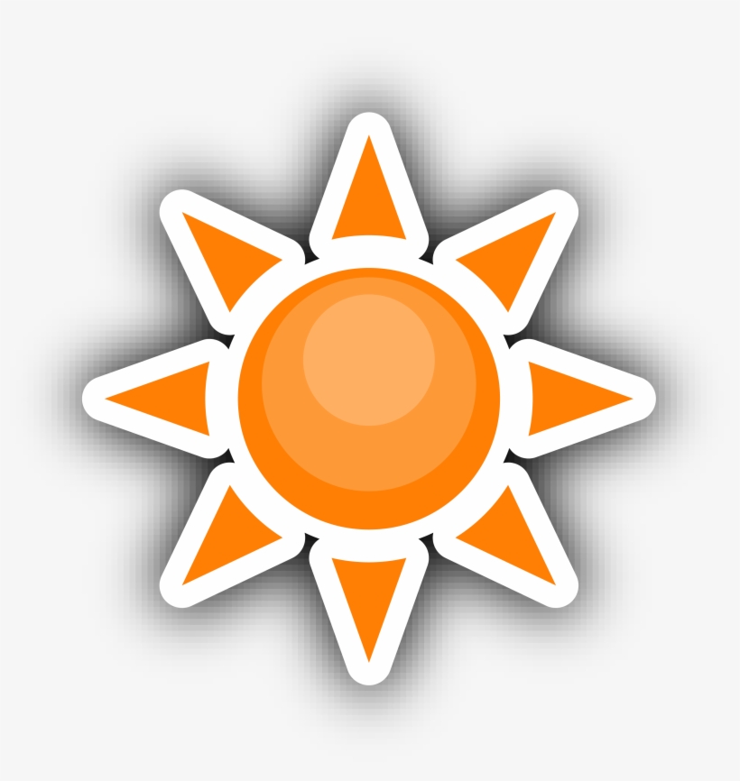 Paper Drawing Cute Sun Sticker Transprent Png, transparent png